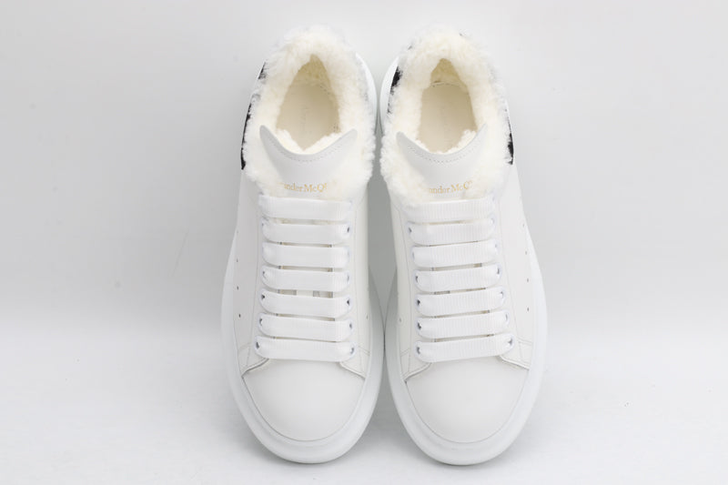 White / Black - Fur Insole