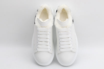 White / Black - Fur Insole