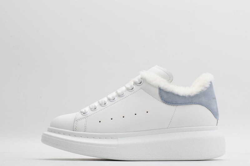 White / Blue - Fur Insole