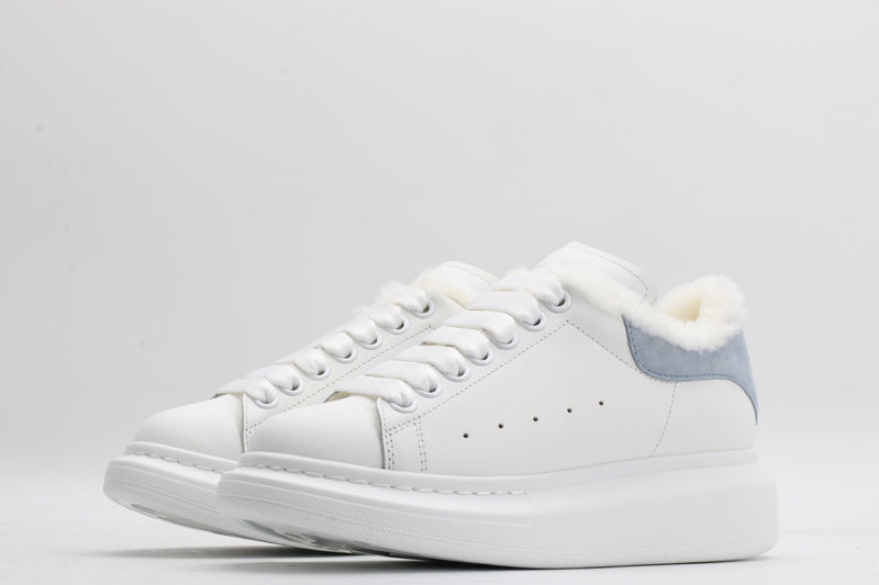 White / Blue - Fur Insole