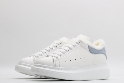 White / Blue - Fur Insole