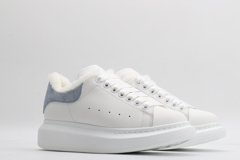 White / Blue - Fur Insole