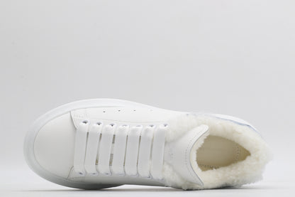 White / Blue - Fur Insole