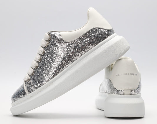 All Strass / White Sole - Silver