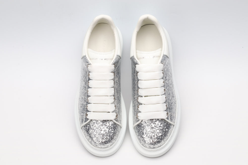 All Strass / White Sole - Silver