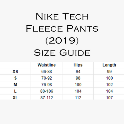 Black Tech Fleece Pants (2019)