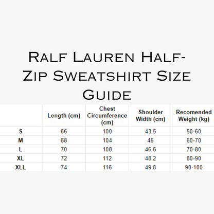 Ralf Half-Zip Sweatshirt  - Variety of Colors / S-XXL
