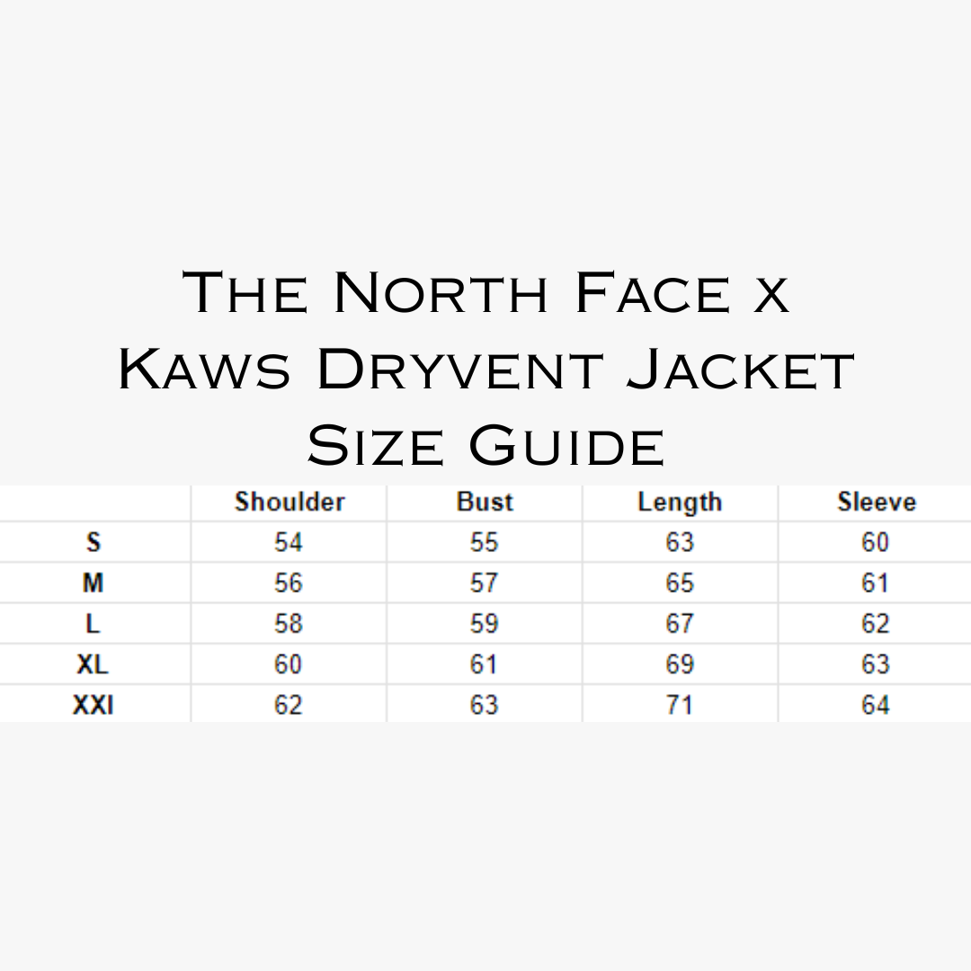TNF x Kaws White Dryvent Jacket