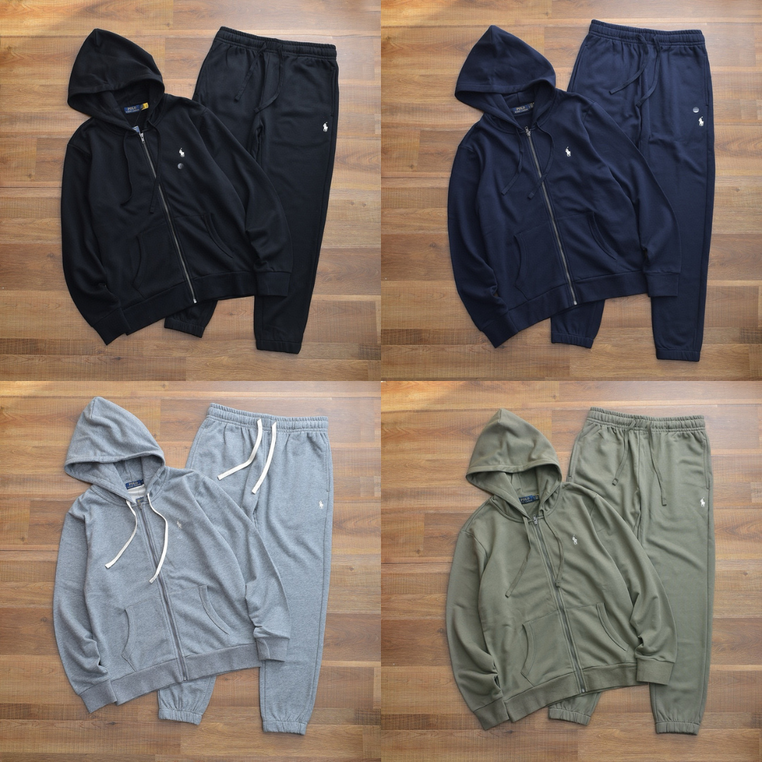 Ralf Set (Full Zipper Hoodie and Pants)  - Variety of Colors / S-XL