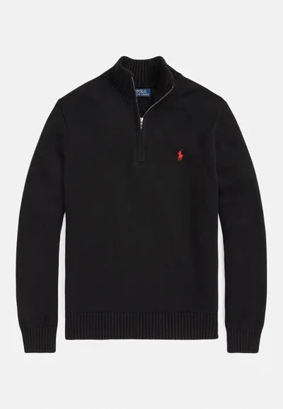 Polo Black Half Zip | Άμεσα Διαθέσιμο